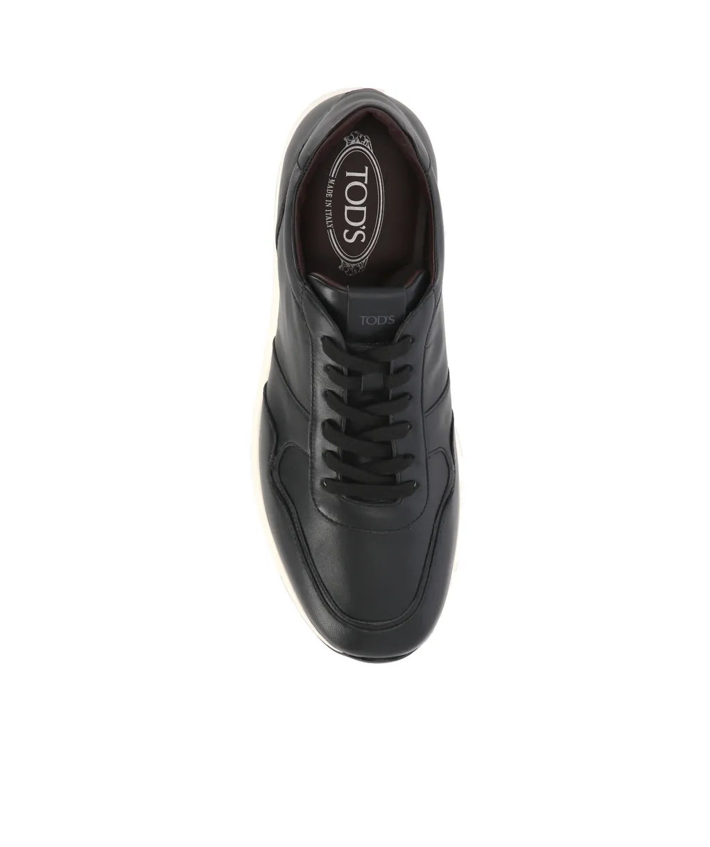 Panelled Leather Sneakers