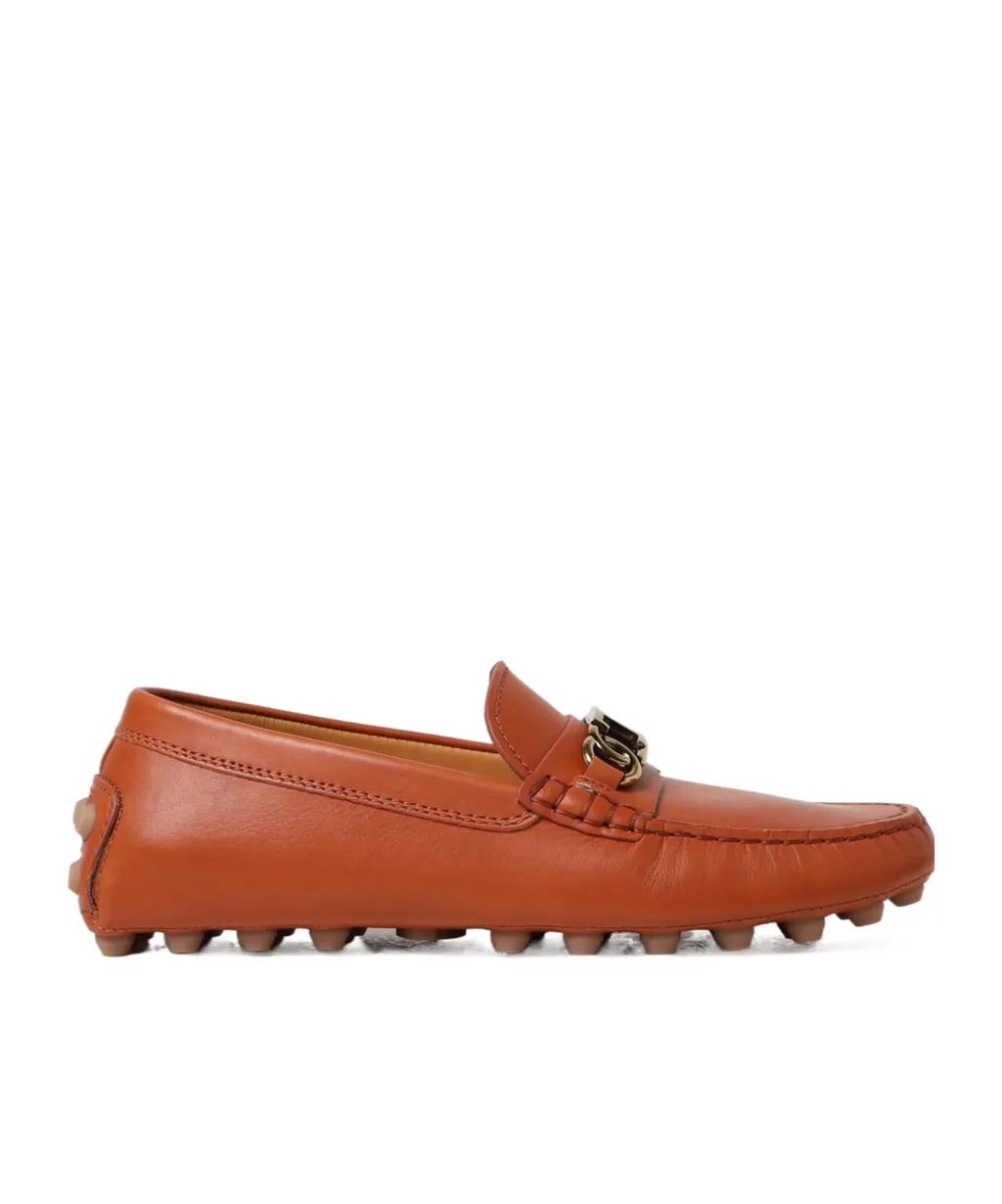 Gommino Logo Plaque Slip-On Loafers