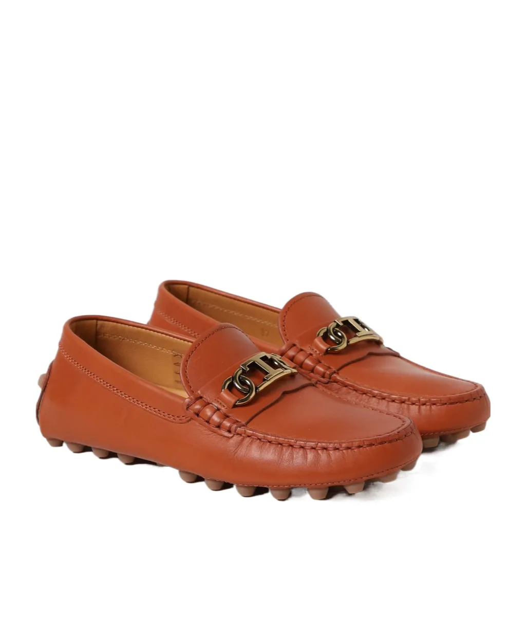 Gommino Logo Plaque Slip-On Loafers