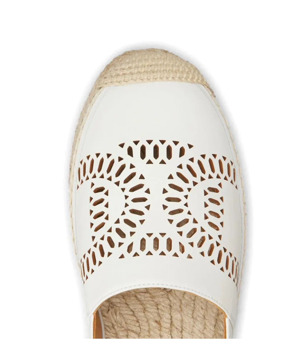 Logo-Perforated Slip-On Espadrilles