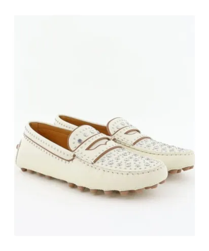 Stud Embellished Slip-On Loafers