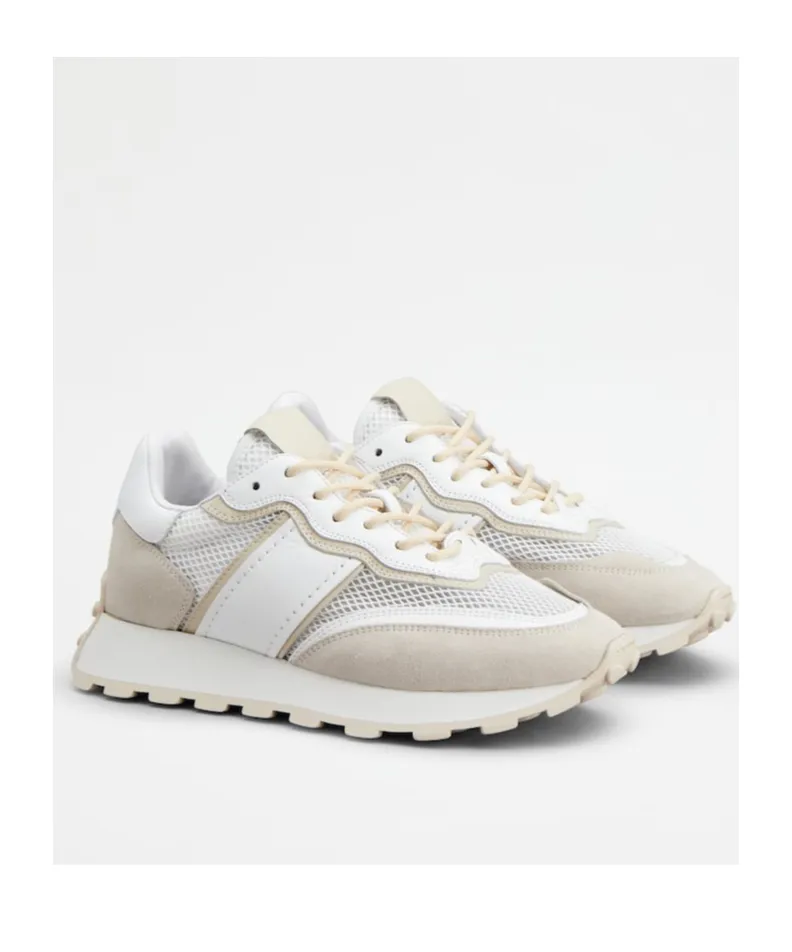 Panelled Round Toe Sneakers
