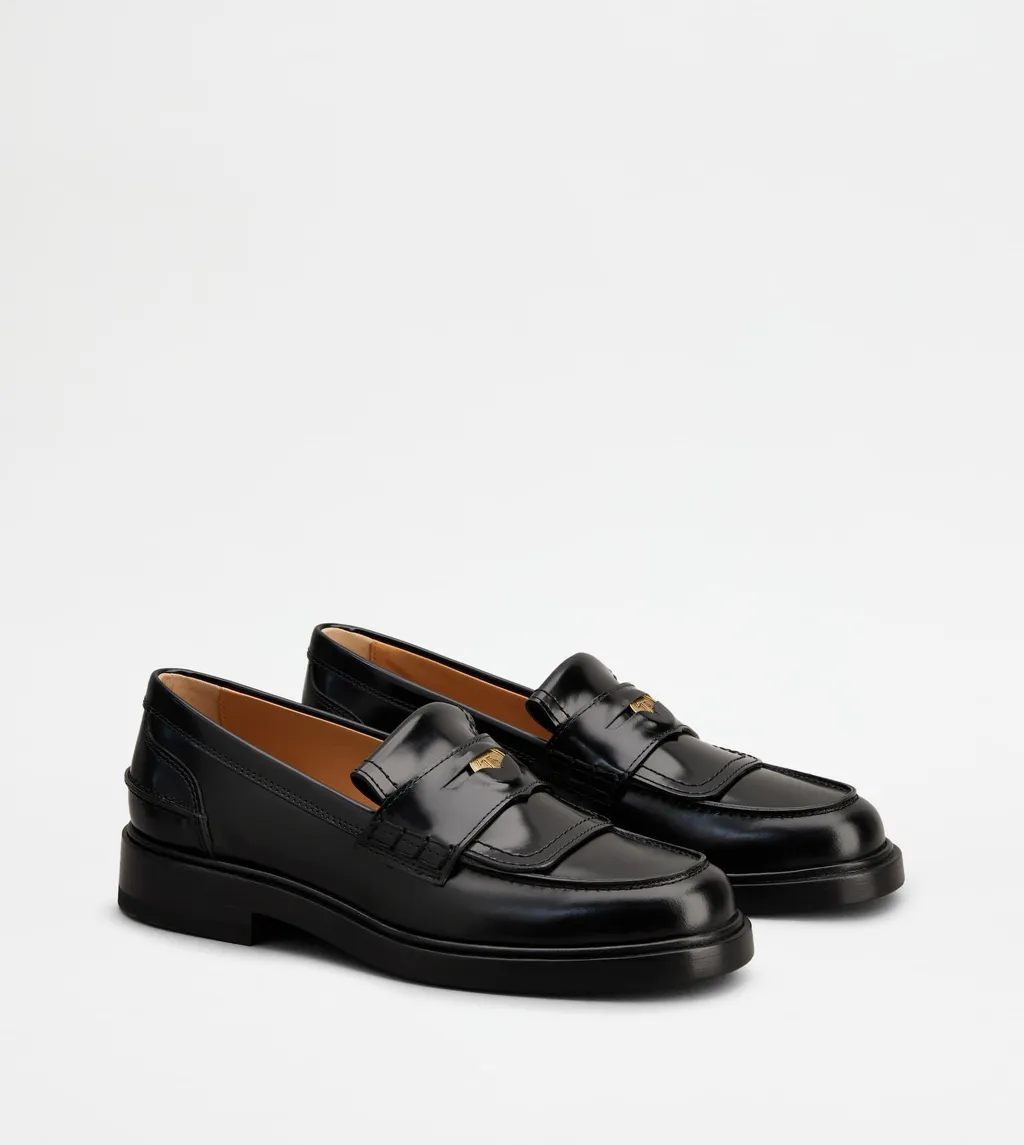 Logo-Plaque Slip-On Loafers