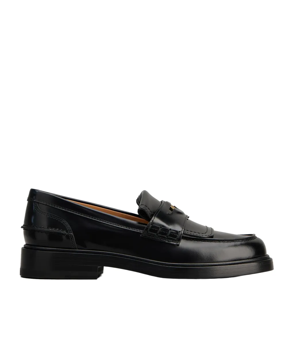 Logo-Plaque Slip-On Loafers