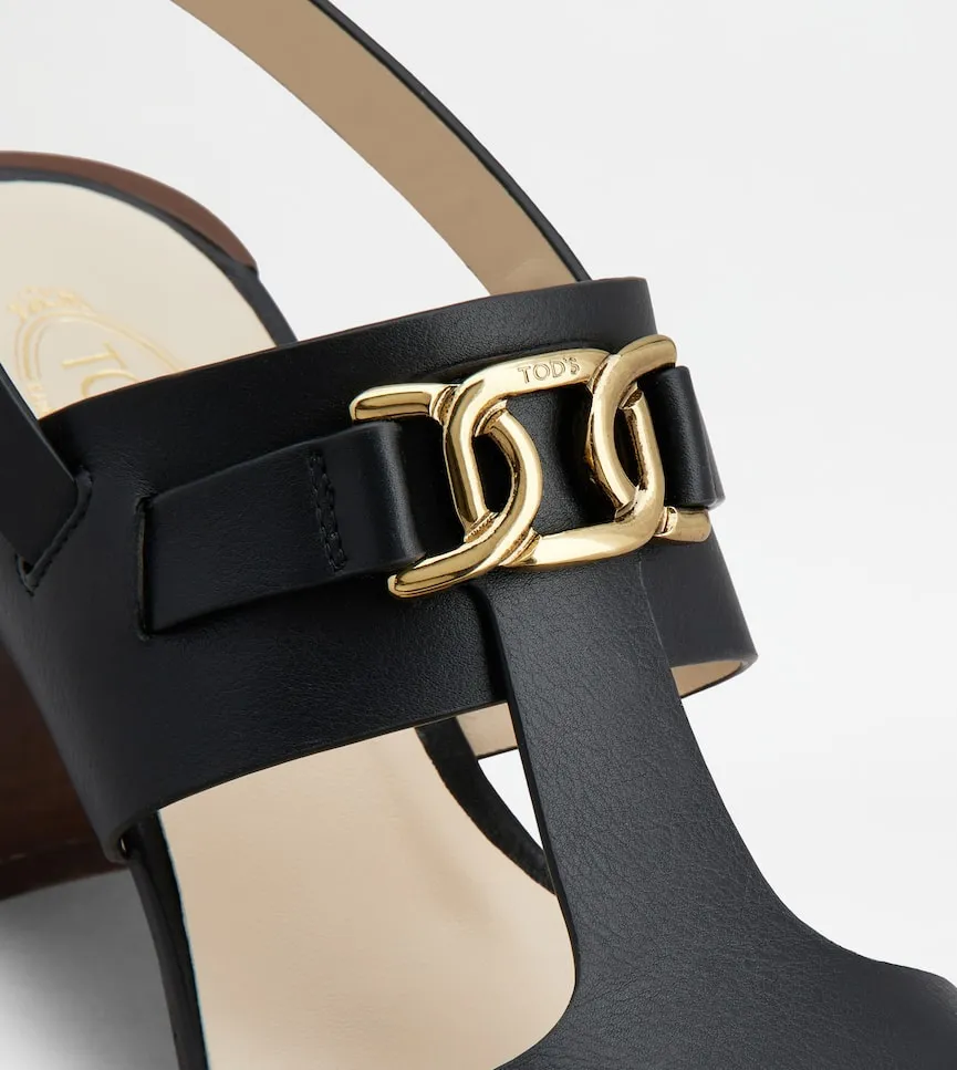 Kate Logo Plaque Sandals