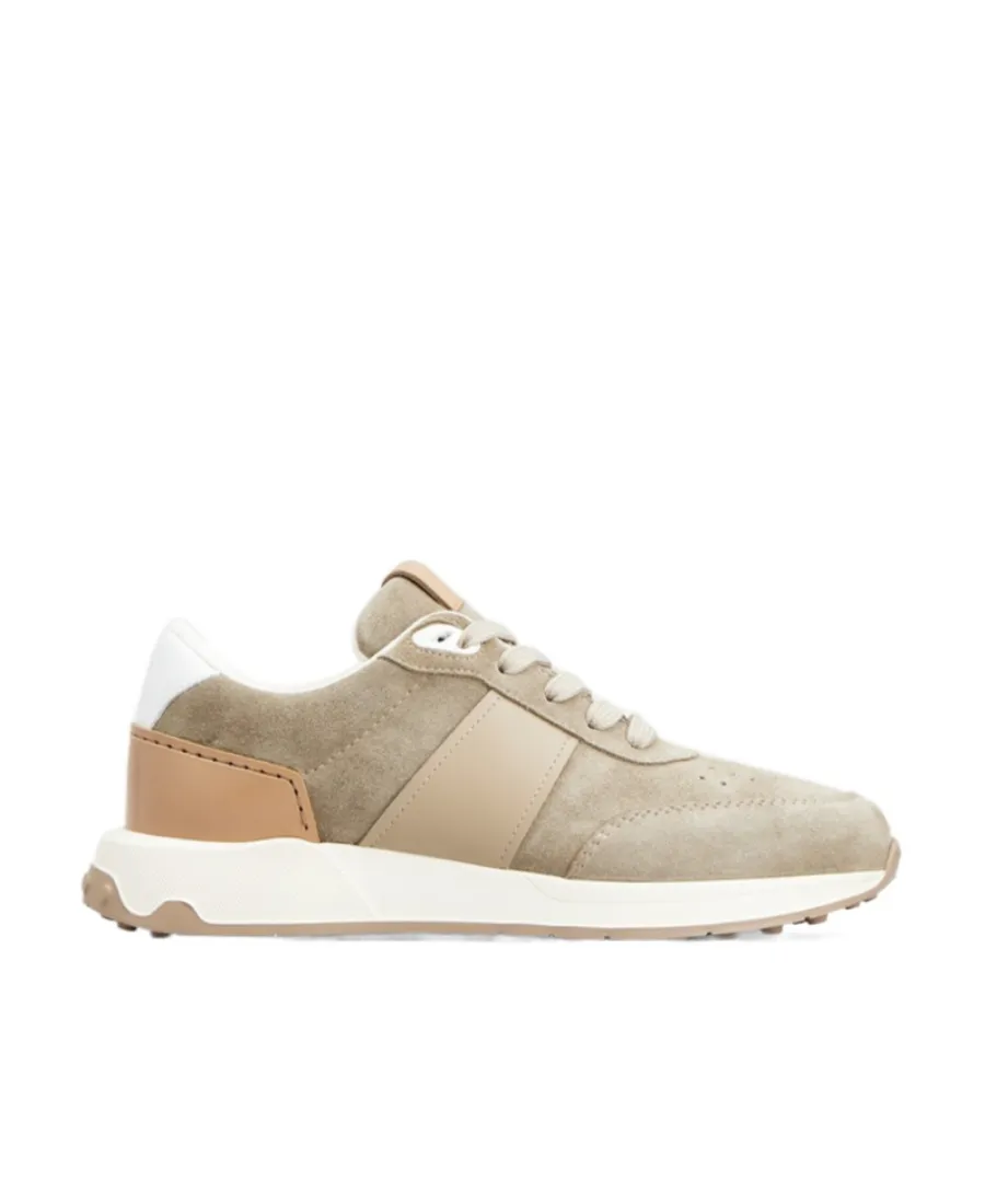 Panelled Lace-Up Sneakers