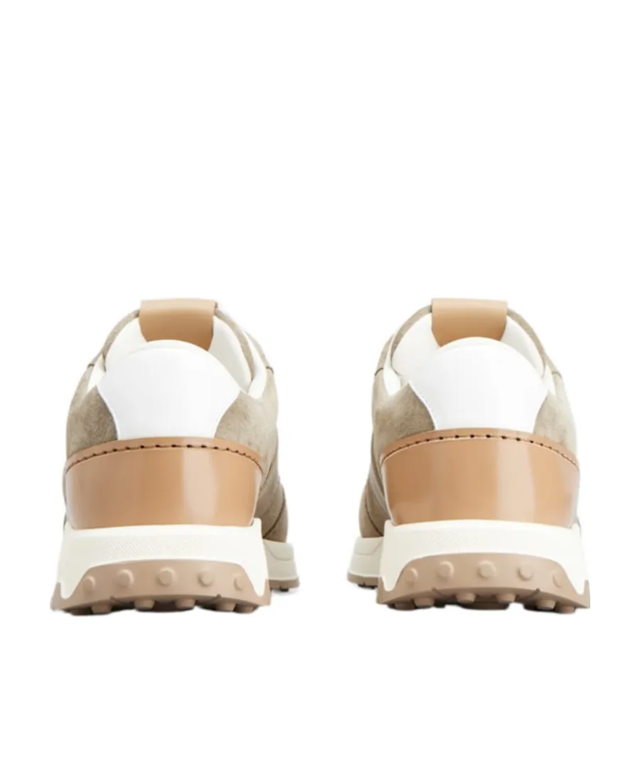 Panelled Lace-Up Sneakers