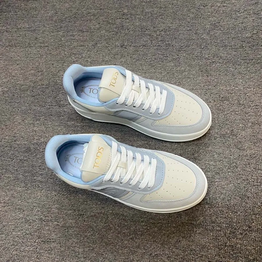 Round-Toe Lace-Up Sneakers