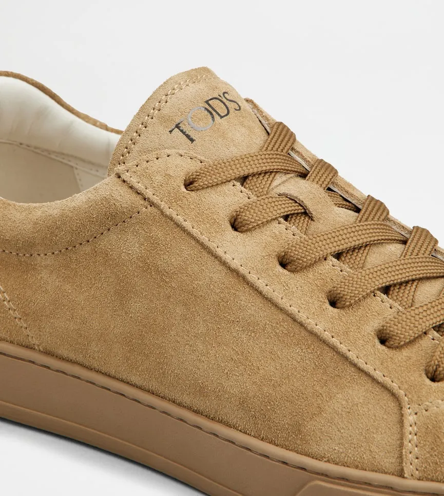 Logo Printed Round Toe Sneakers