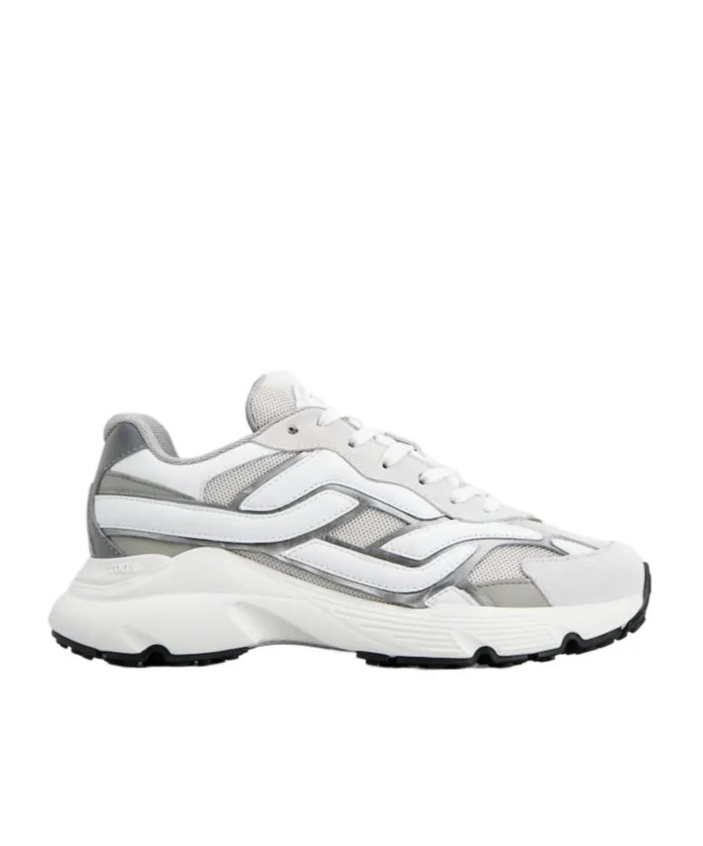 Colour-Block Lace-Up Sneakers