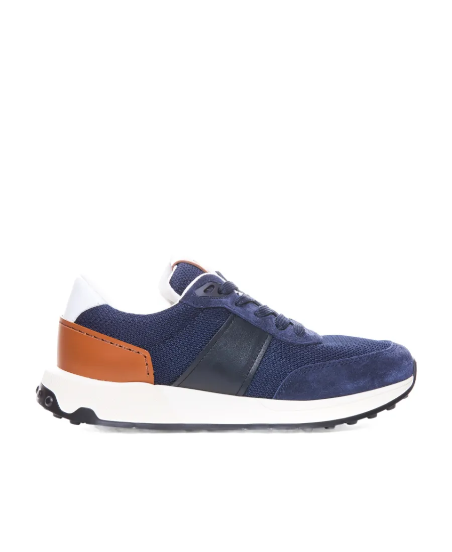 Round-Toe Lace-Up Sneakers