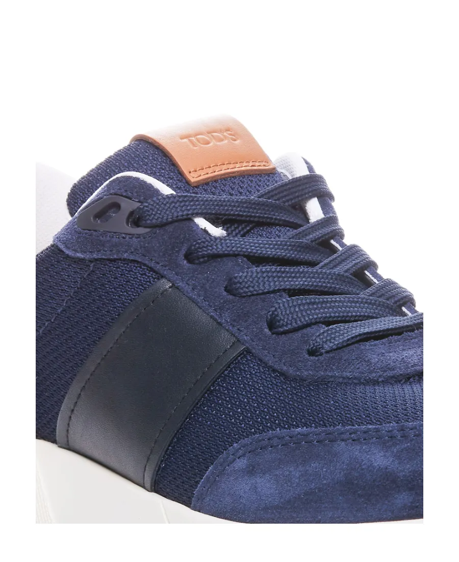 Round-Toe Lace-Up Sneakers