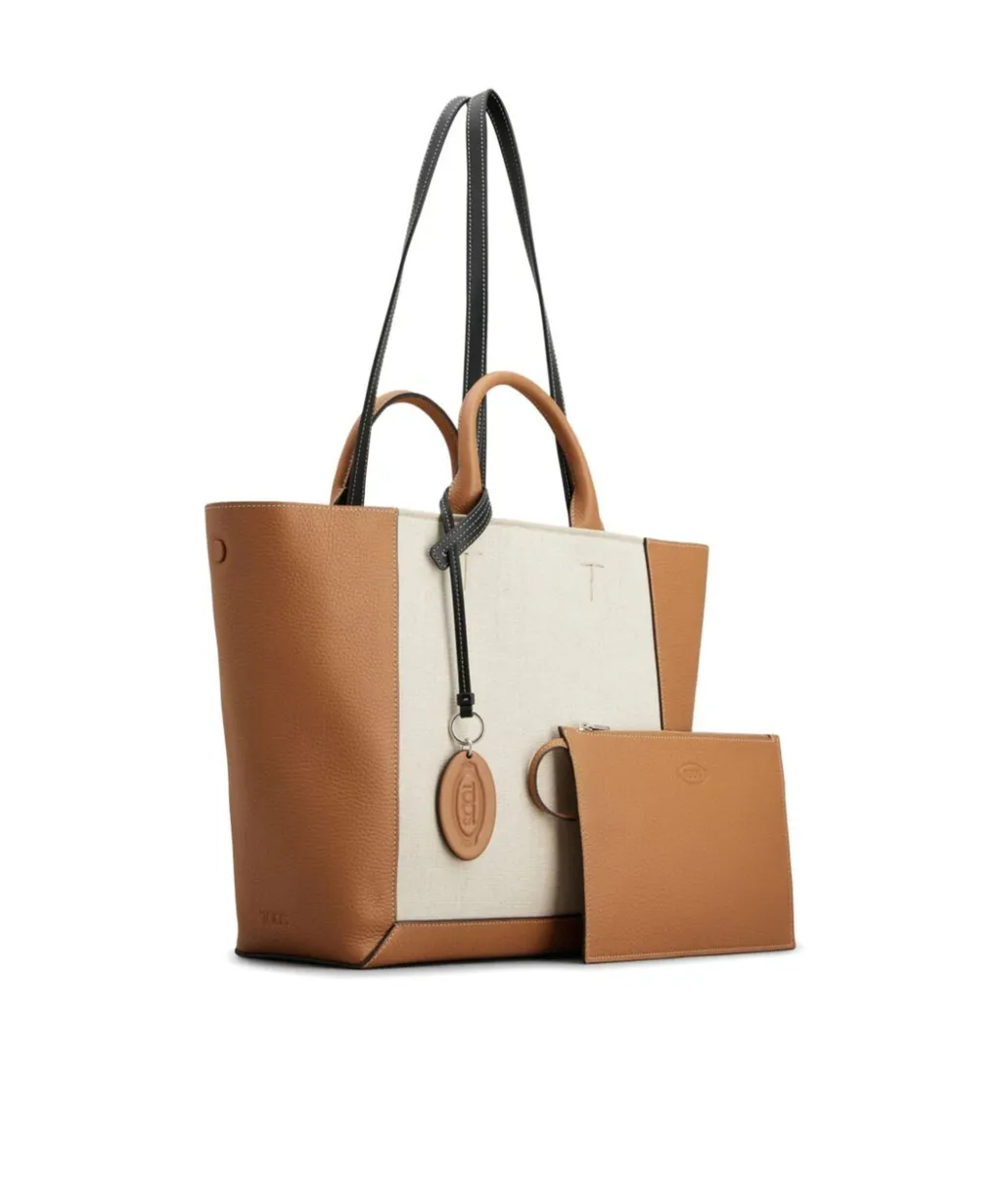 Panelled Top Handle Bag
