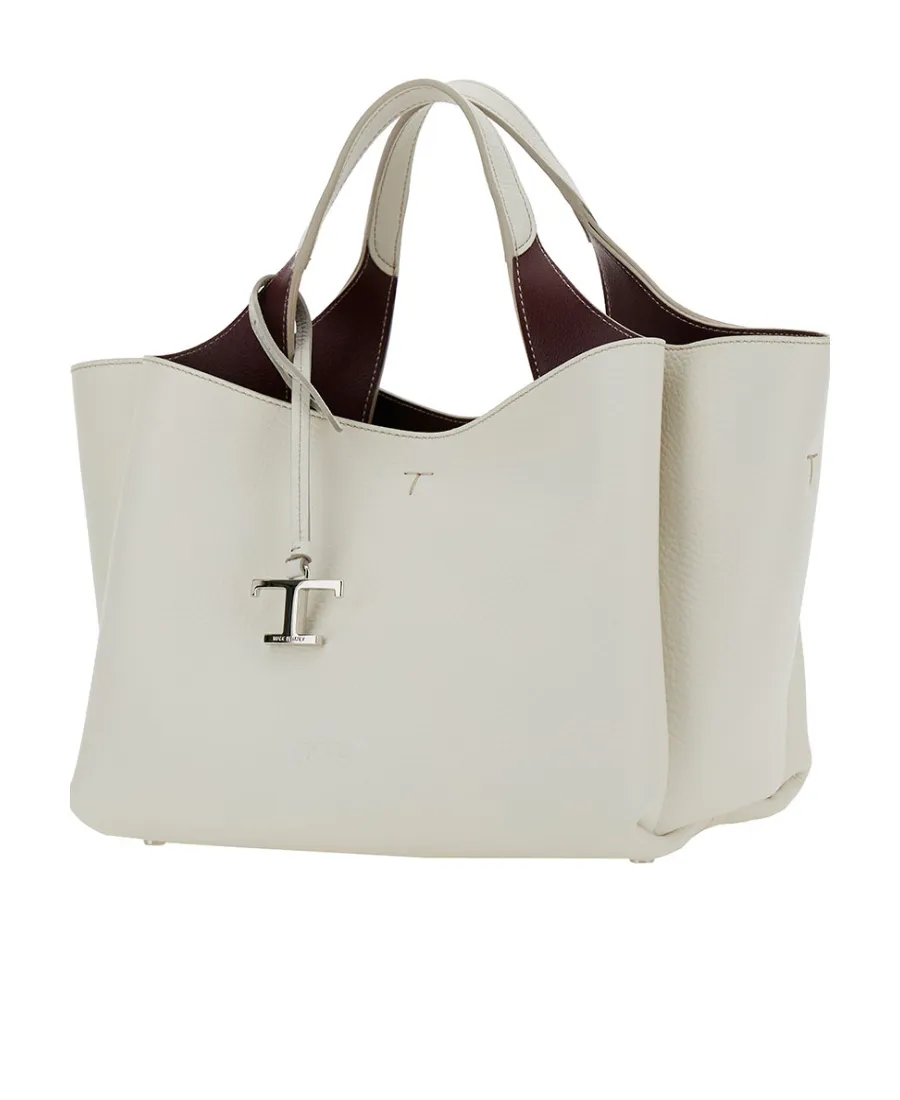 Logo Plaque Top Handle Bag