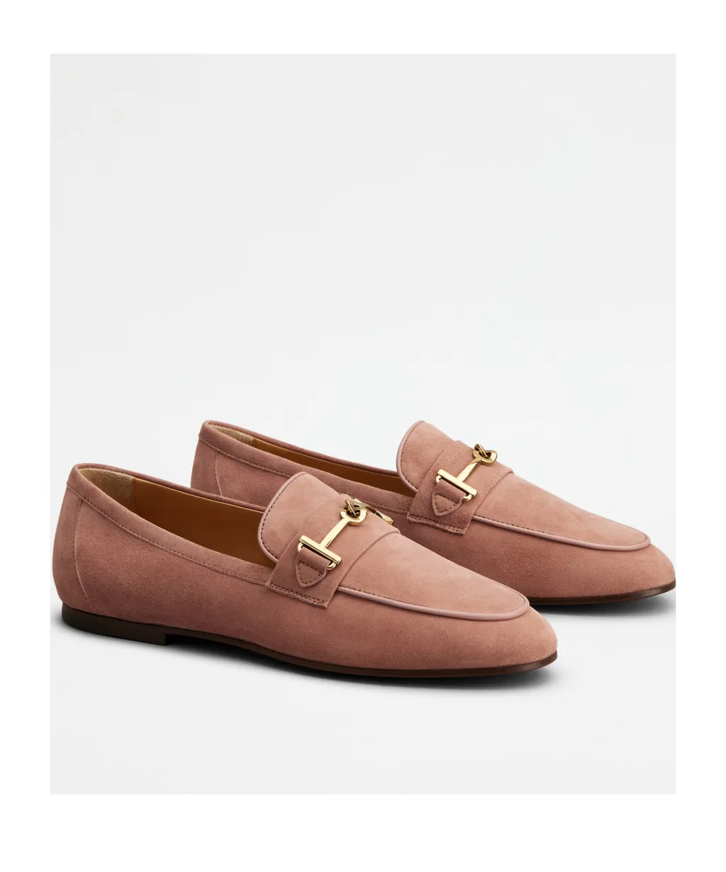 Logo Plaque Almond Toe Loafers