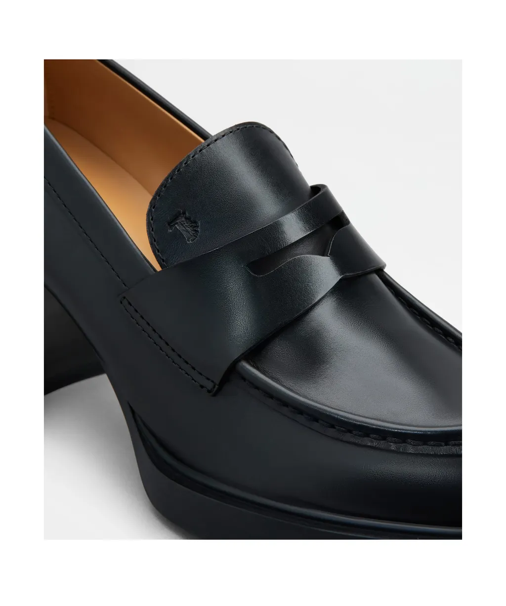 Logo Debossed Almond Toe Pumps