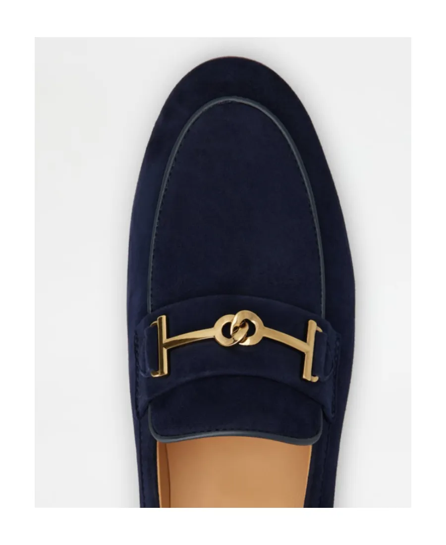 Logo Plaque Almond Toe Loafers