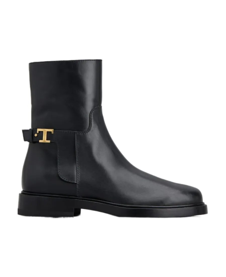 Logo Plaque Ankle Boots