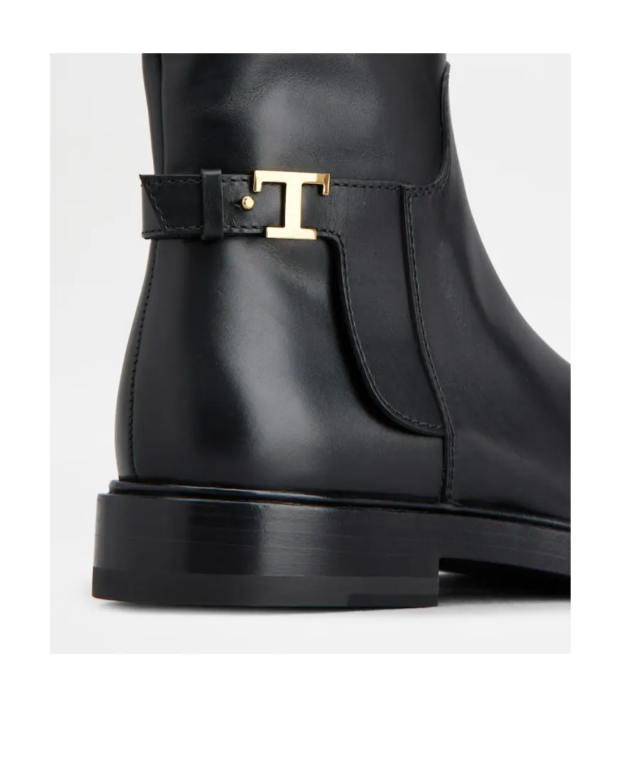 Logo Plaque Ankle Boots