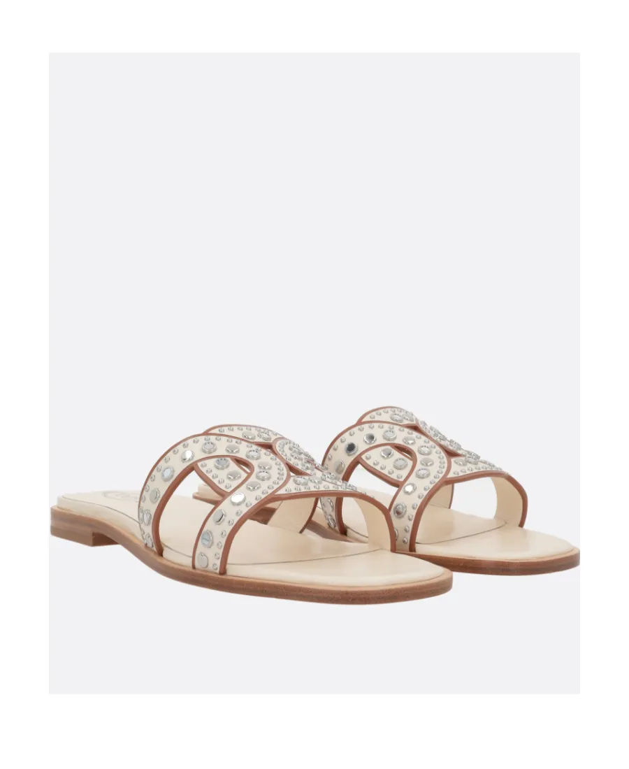 Studded Slip-On Sandals
