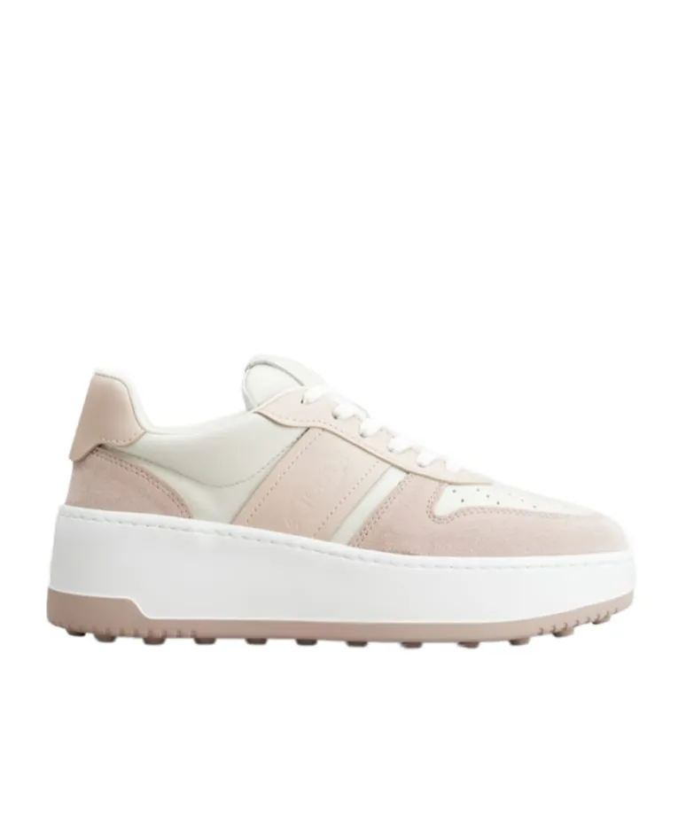 Round-Toe Lace-Up Sneakers