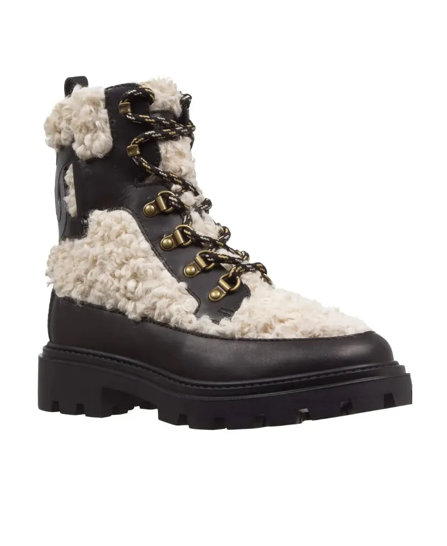 Teddy Lace-Up Ankle Boots