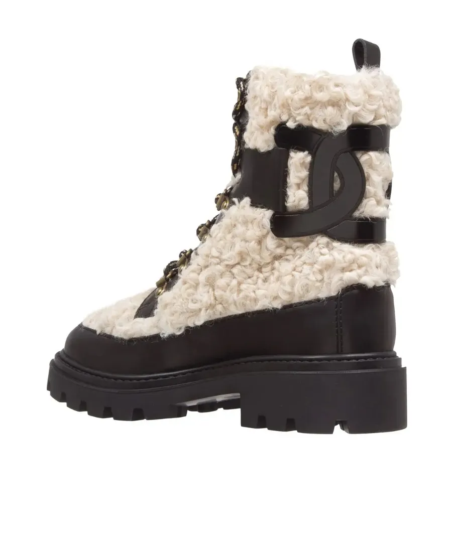Teddy Lace-Up Ankle Boots