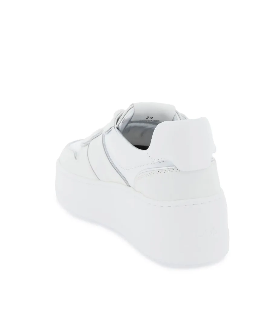 Logo Embossed Platform Sneakers
