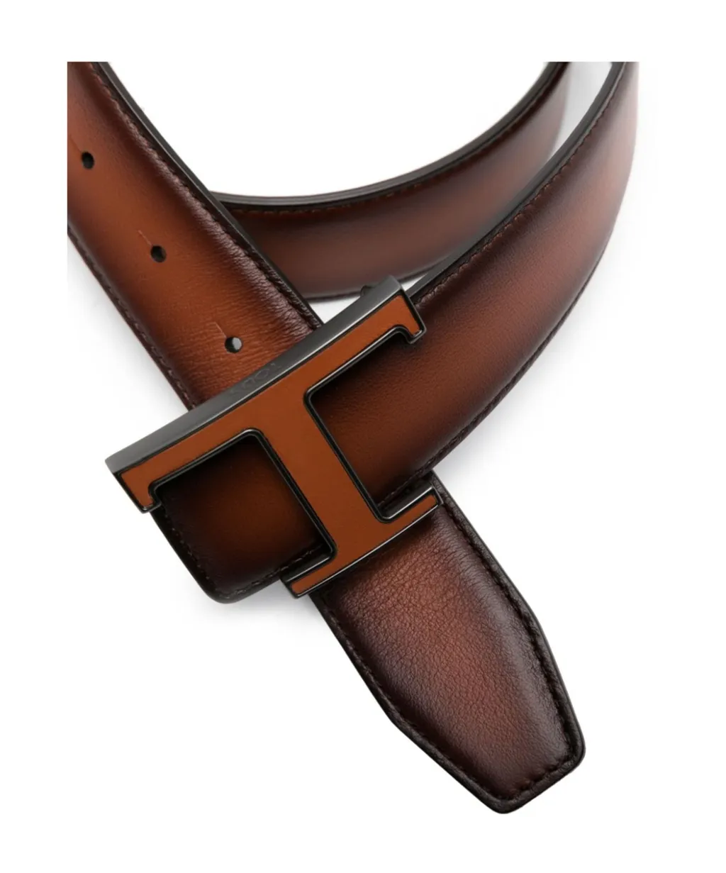 T Timeless Reversible Leather Belt