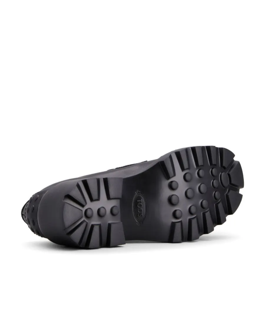 Logo-Buckle Almond Toe Loafers