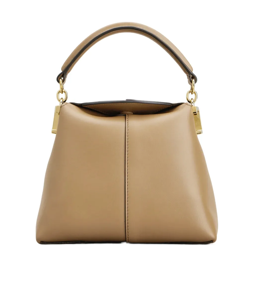 T Case Mini Leather Tote Bag