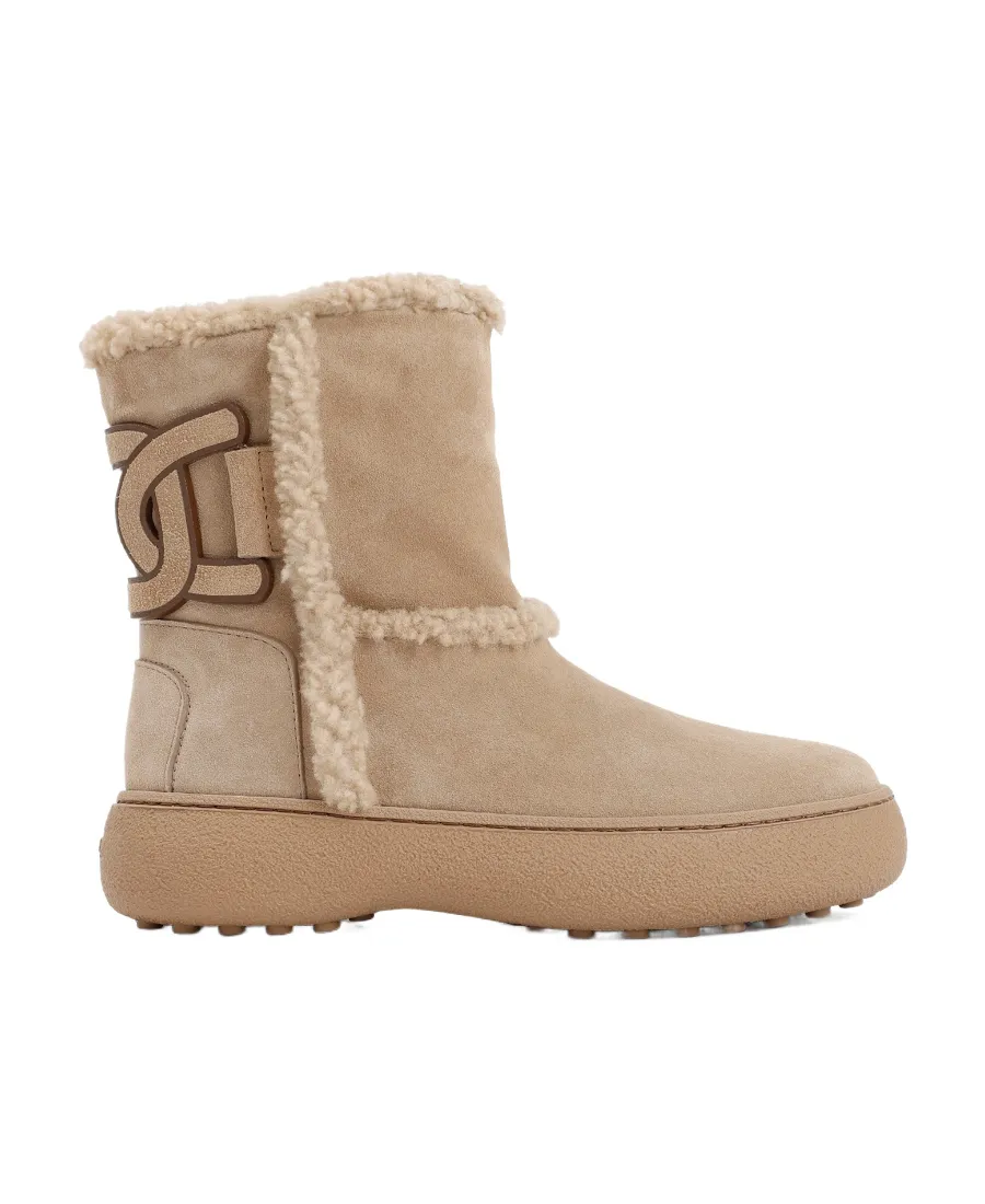 Kate Logo Patch Ankle Boots