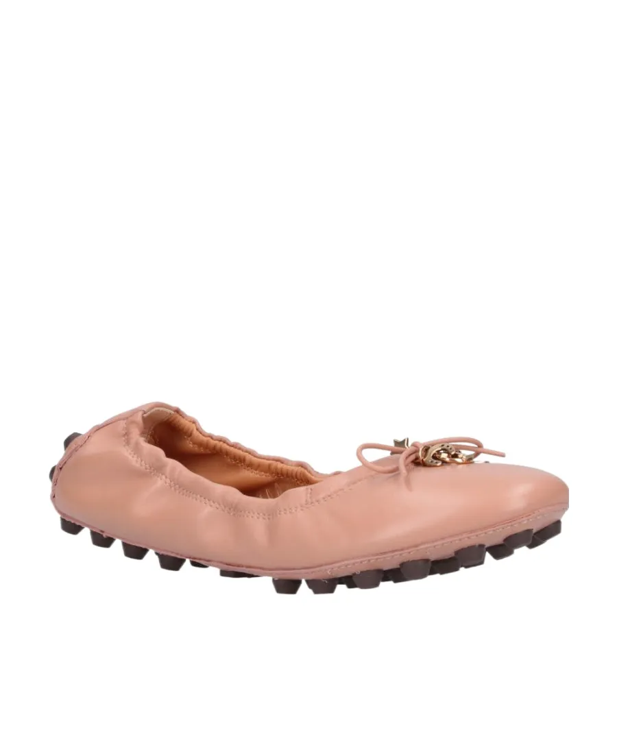 Bow Detailed Round Toe Flat Shoes