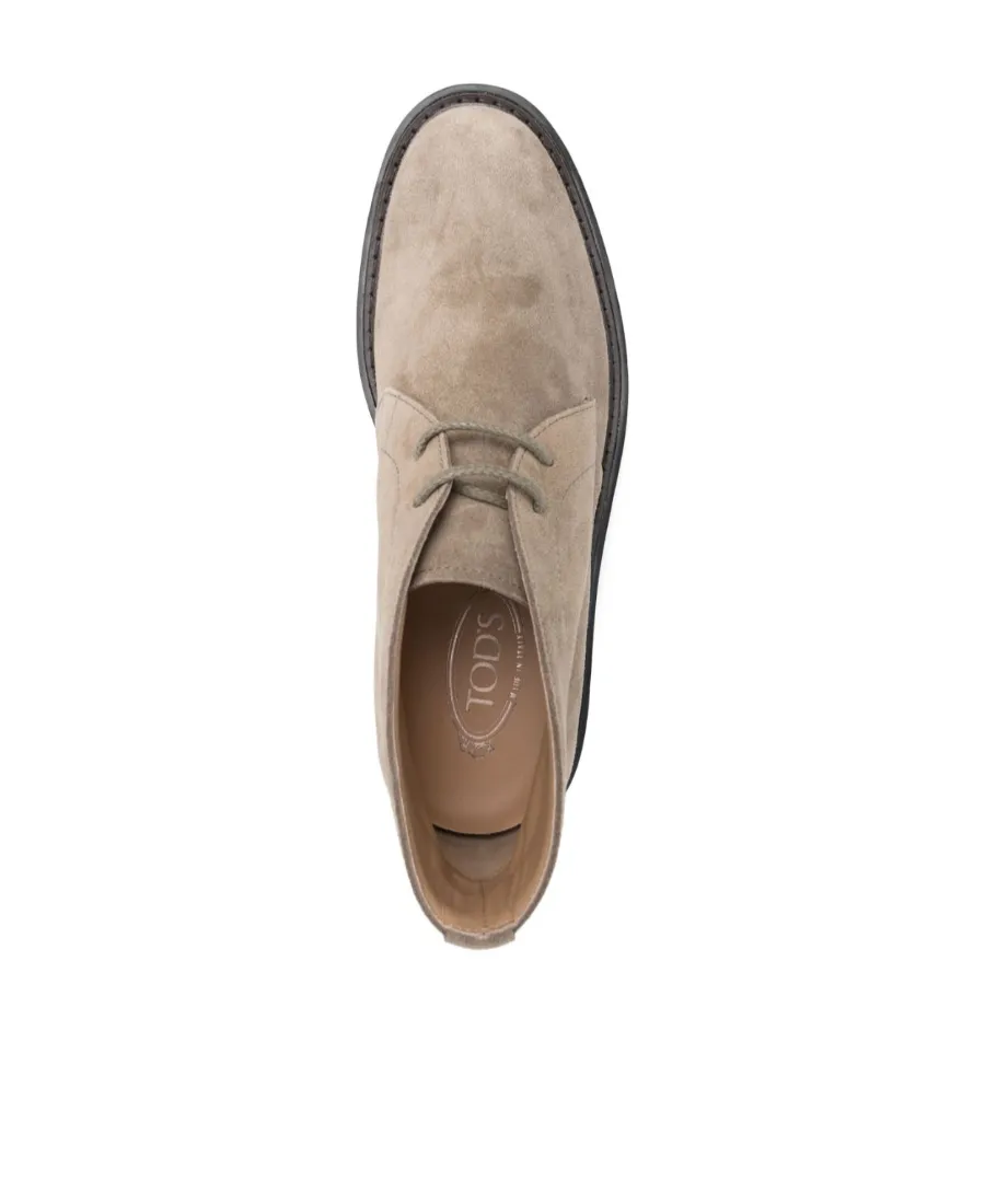 Desert Round Toe Lace-Up Boots