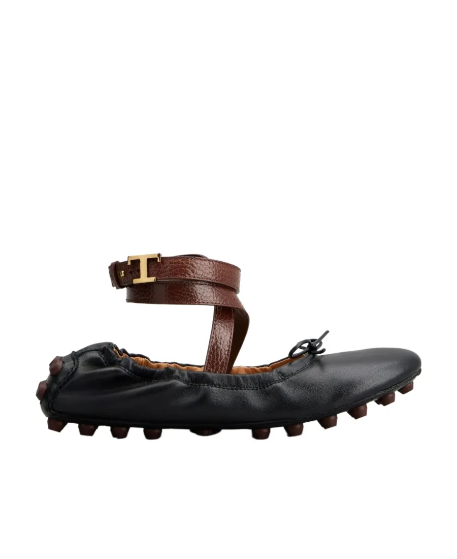 Gommino Wraparound Style Ballerina Shoes