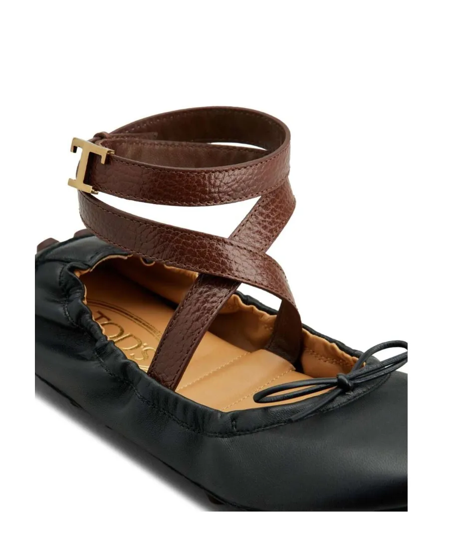 Gommino Wraparound Style Ballerina Shoes