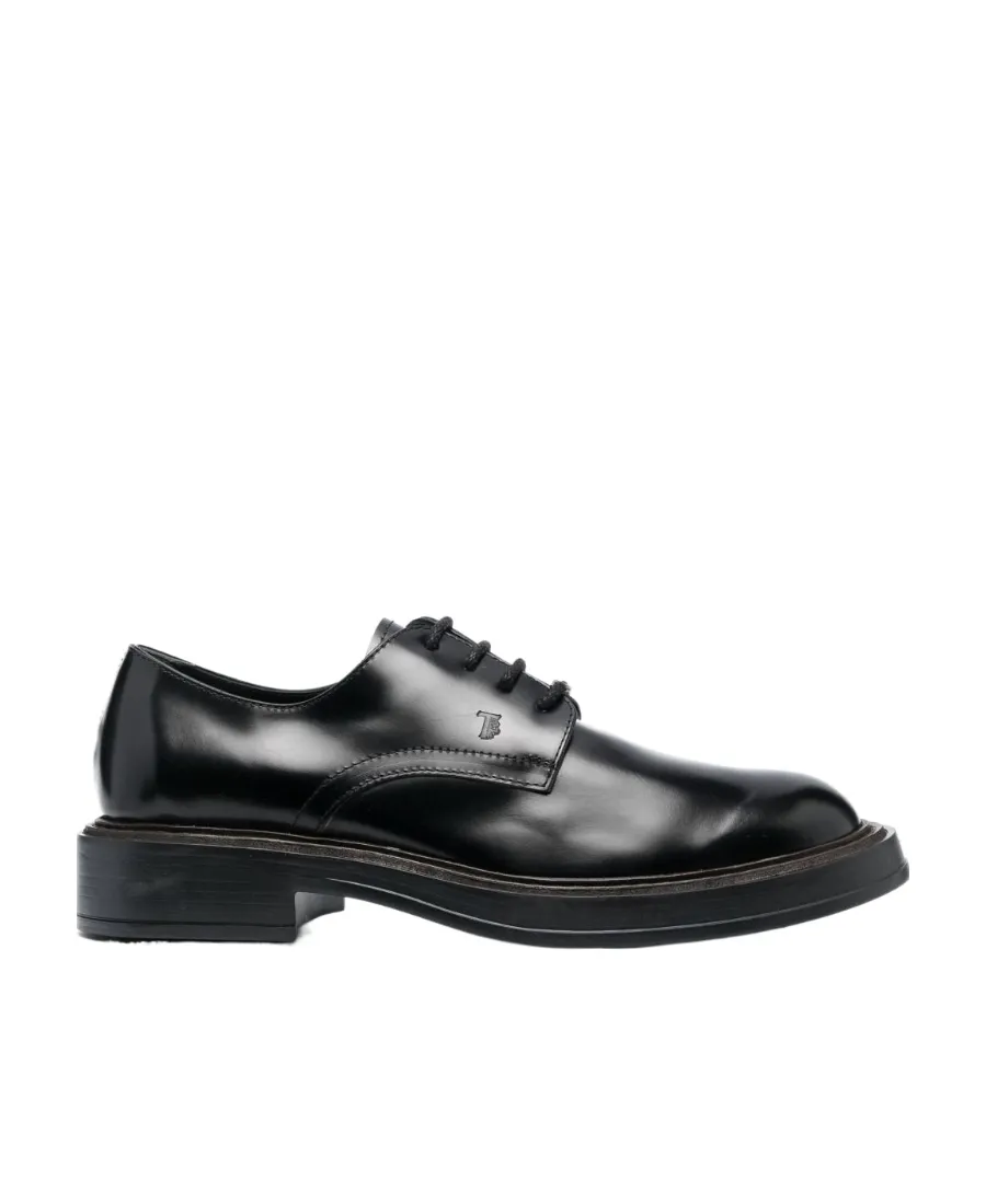 Almond Toe Lace-Up Oxford Shoes