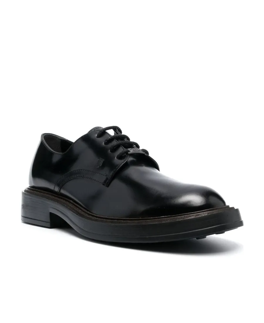 Almond Toe Lace-Up Oxford Shoes