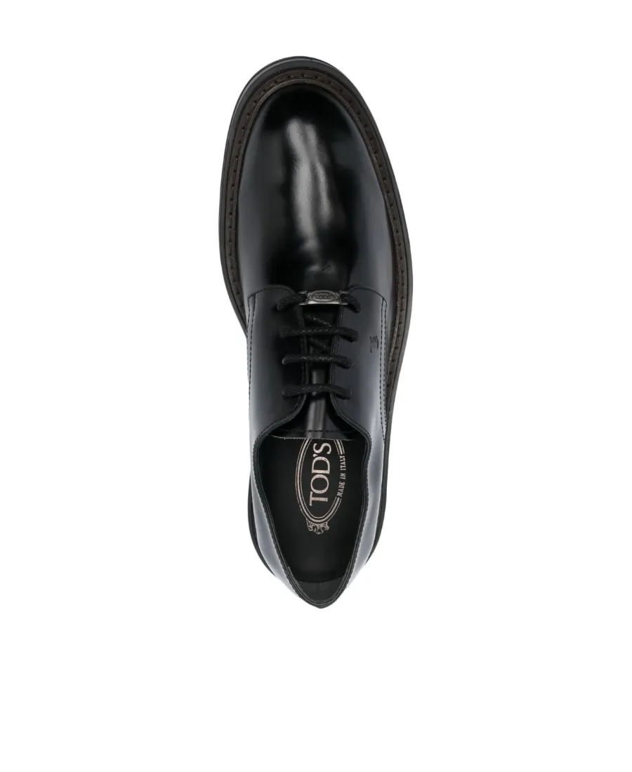 Almond Toe Lace-Up Oxford Shoes