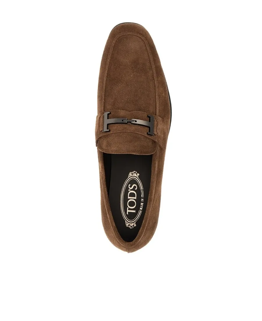 Penny-Straps Suede Loafers