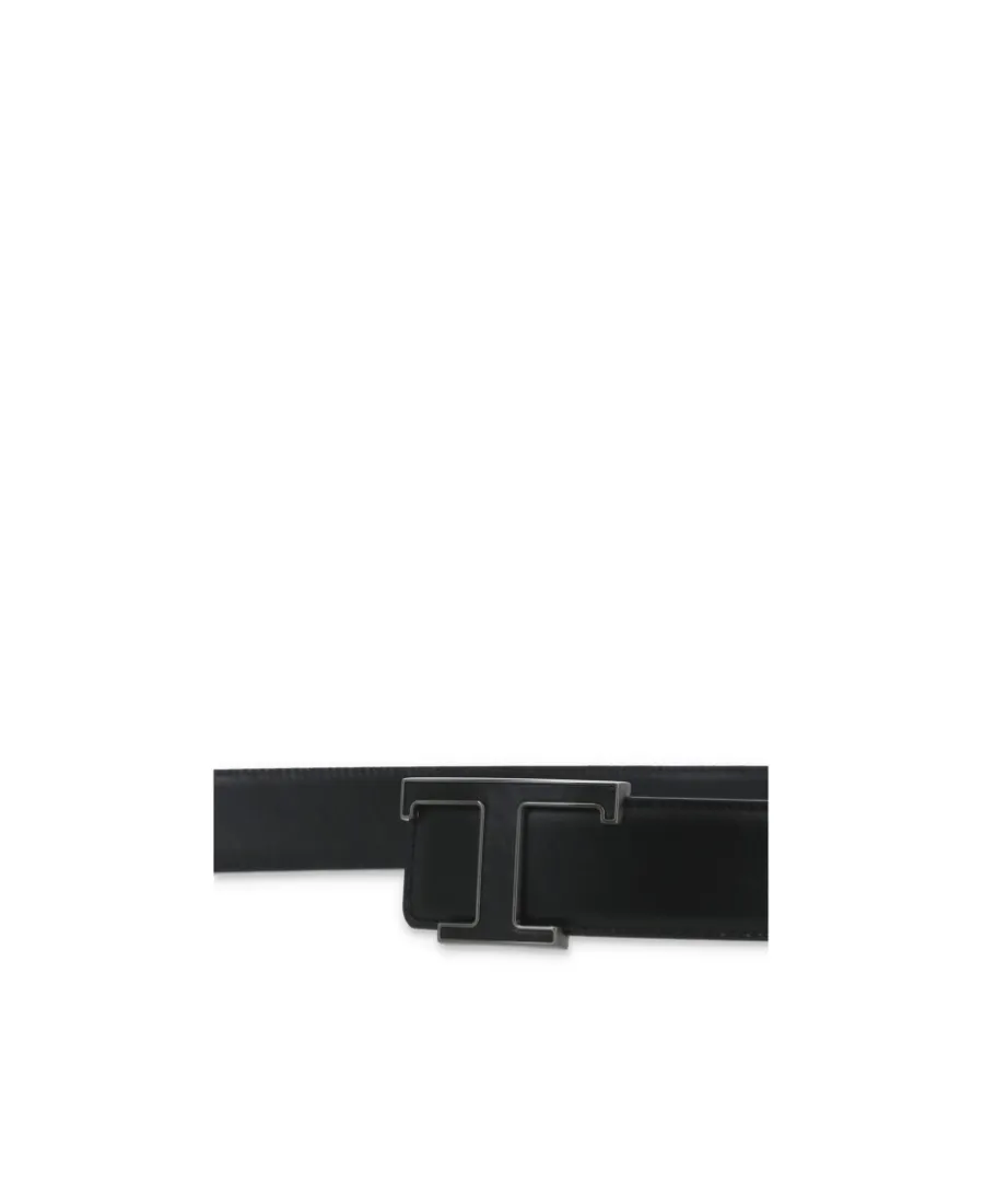 Logo Plaque Buckled Belt