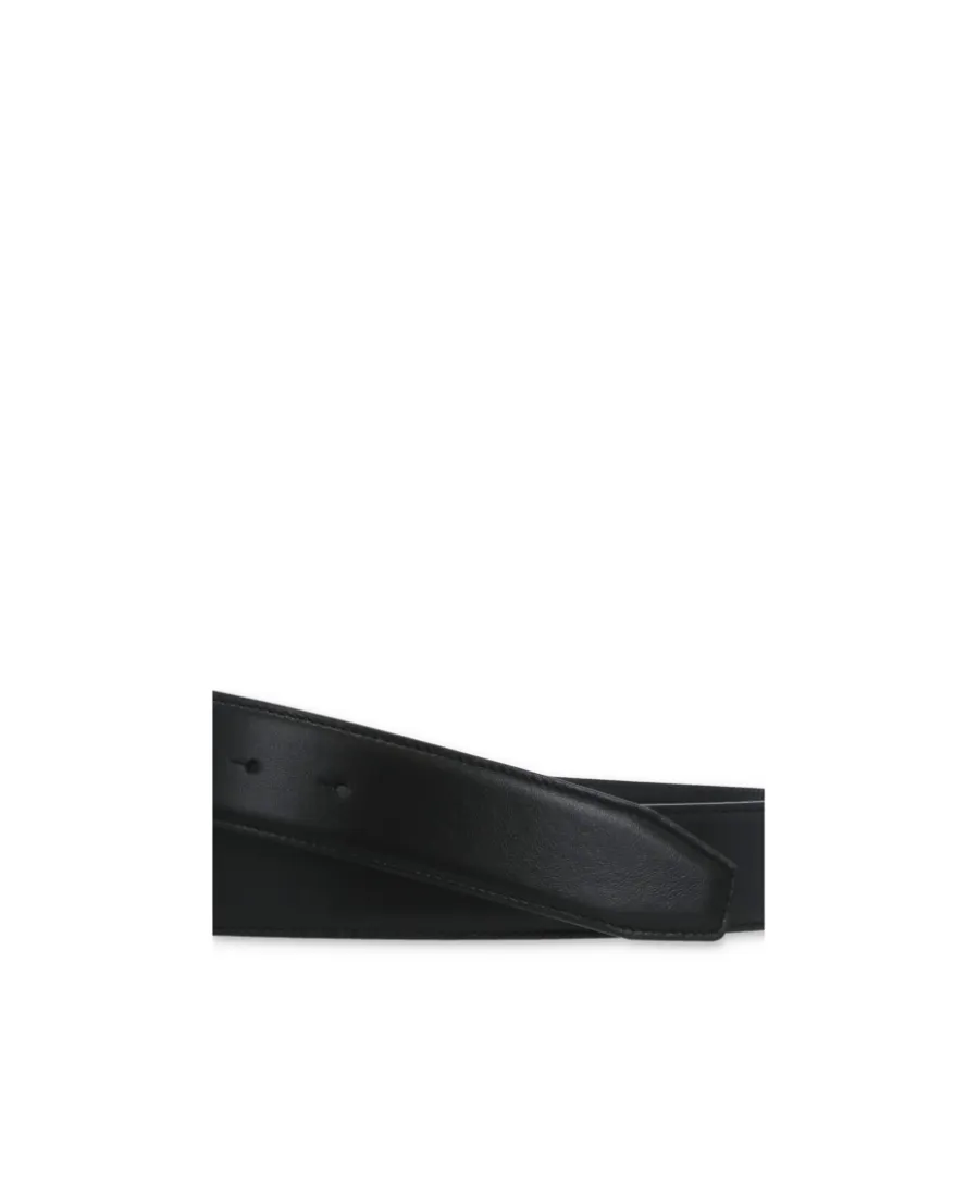 Logo Plaque Buckled Belt