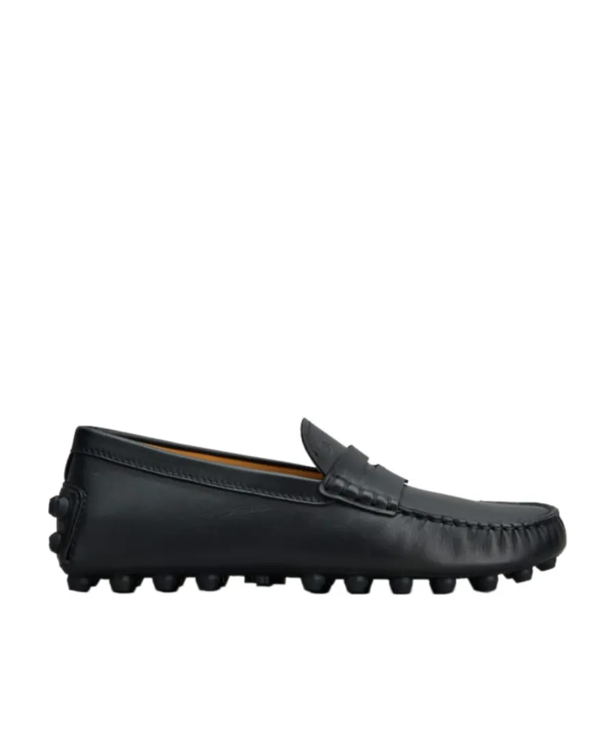 Penny-Slot Leather Loafers