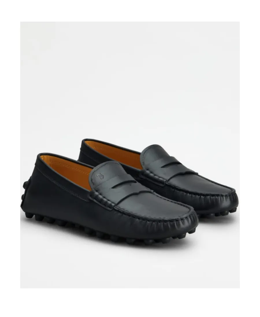 Penny-Slot Leather Loafers