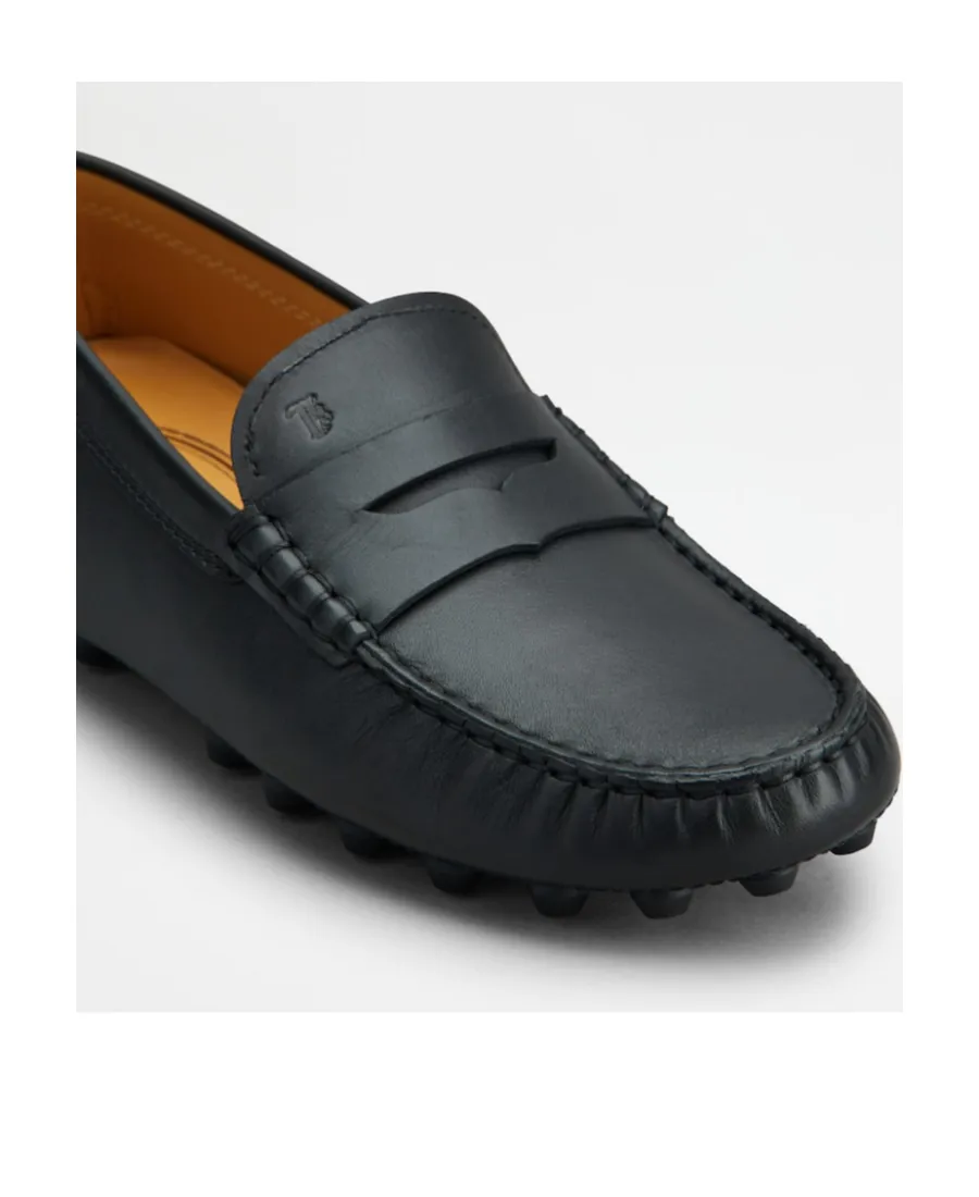 Penny-Slot Leather Loafers