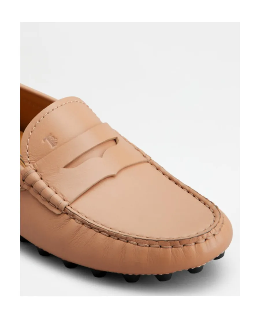 Moccasins Logo Embossed Loafers