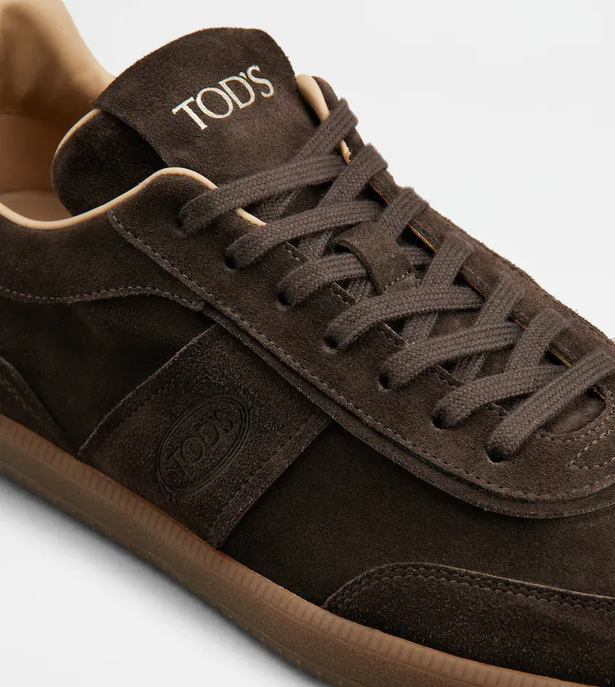 Almond-Toe Lace-Up Sneakers