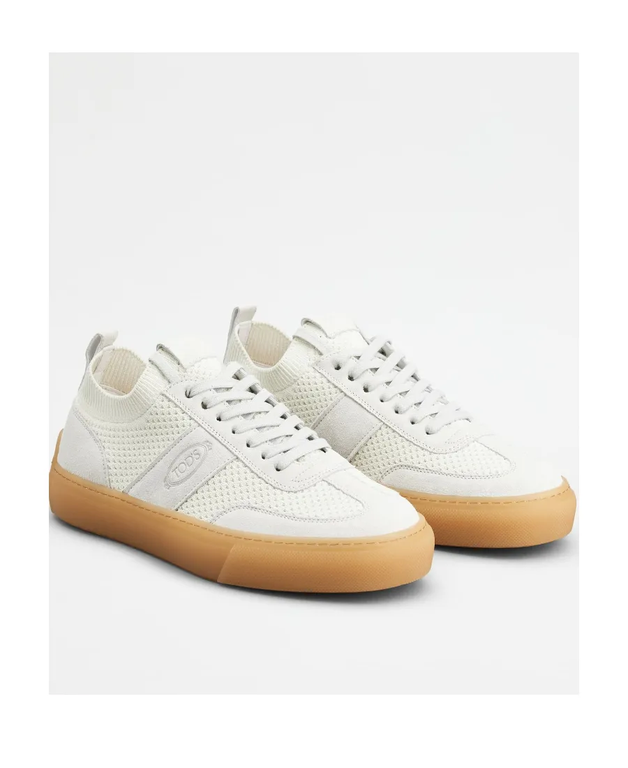 Panelled Lace-Up Sneakers