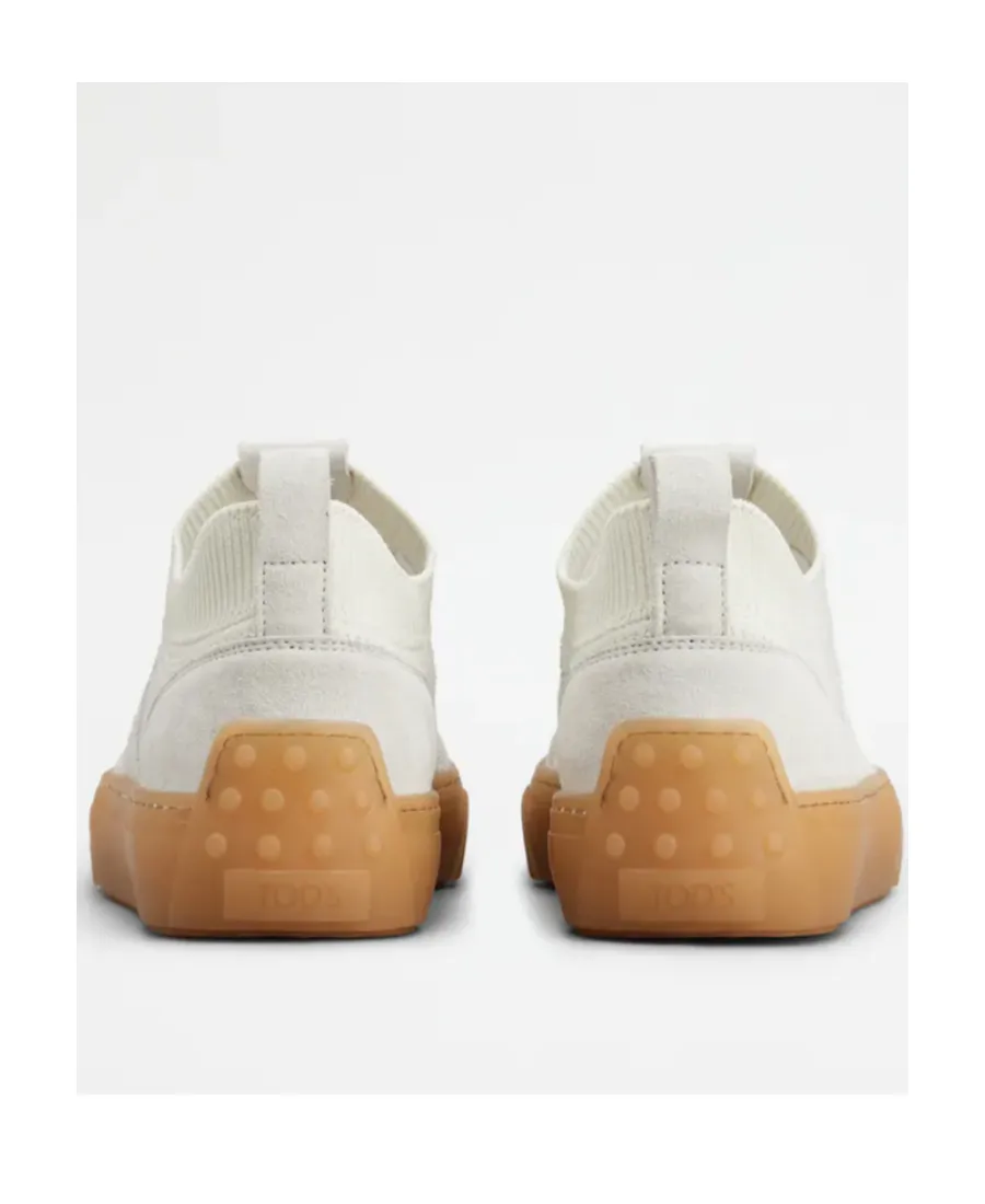 Panelled Lace-Up Sneakers