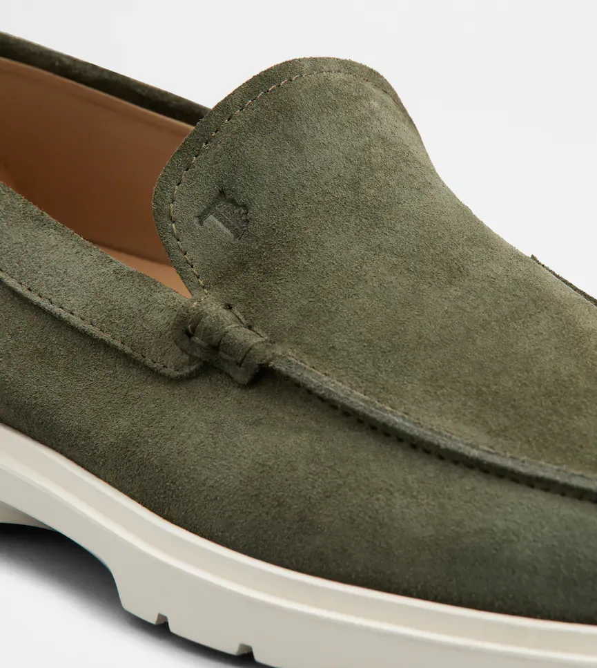Logo Embossed Slip-On Loafers